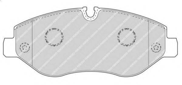 Комплект гальмівних колодок, дискове гальмо FERODO FVR4469