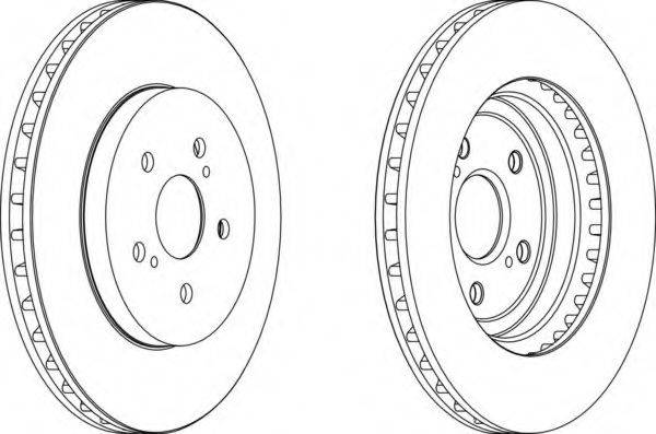 гальмівний диск FERODO DDF1544