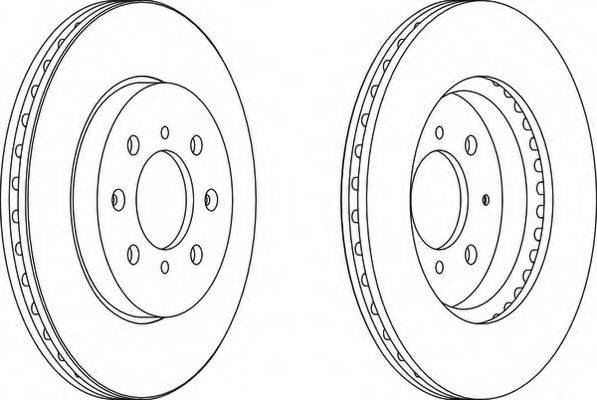 гальмівний диск FERODO DDF1610