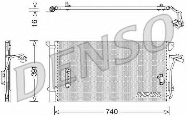 Конденсатор, кондиціонер DENSO DCN02027