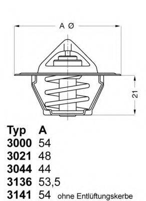 Термостат, що охолоджує рідину WAHLER 3136.88D50