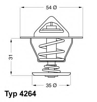 WAHLER 426487D Термостат, що охолоджує рідину