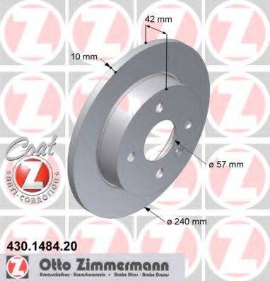 гальмівний диск ZIMMERMANN 430.1484.20