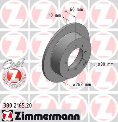 гальмівний диск ZIMMERMANN 380.2165.20