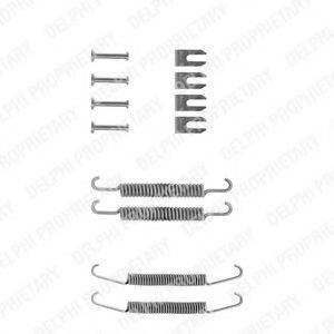 Комплектуючі, гальмівна колодка DELPHI LY1037