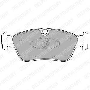 Комплект гальмівних колодок, дискове гальмо DELPHI LP1925