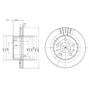 гальмівний диск DELPHI BG2207