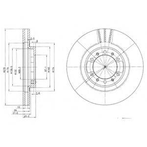 гальмівний диск DELPHI BG3099