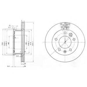 гальмівний диск DELPHI BG3236