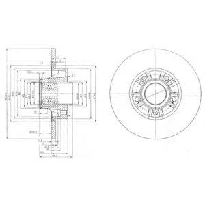 гальмівний диск DELPHI BG9031RS