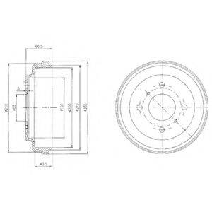 Гальмівний барабан DELPHI BF481