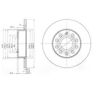 DELPHI BG3890C гальмівний диск