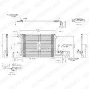 Конденсатор, кондиціонер DELPHI TSP0225482