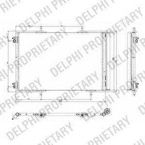 Конденсатор, кондиціонер DELPHI TSP0225642