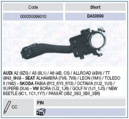 Вимикач на колонці кермового керування MAGNETI MARELLI 000050099010