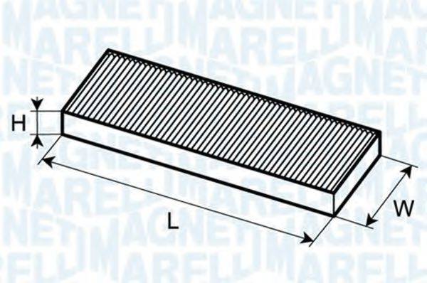 Фільтр, повітря у внутрішньому просторі MAGNETI MARELLI 350203062370