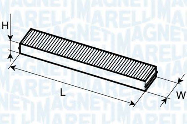 Фільтр, повітря у внутрішньому просторі MAGNETI MARELLI 350203061180