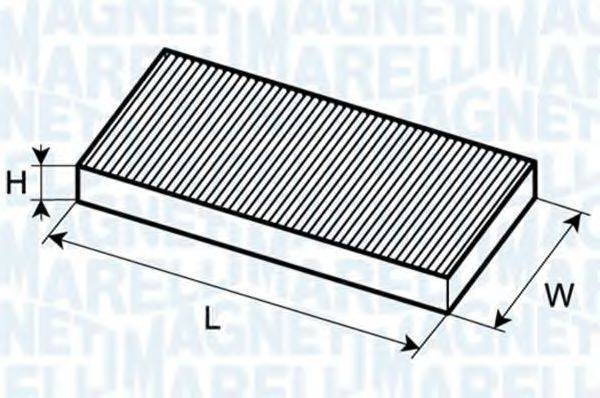 Фільтр, повітря у внутрішньому просторі MAGNETI MARELLI 350203064170