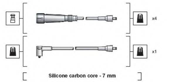 Комплект дротів запалення MAGNETI MARELLI 941318111129