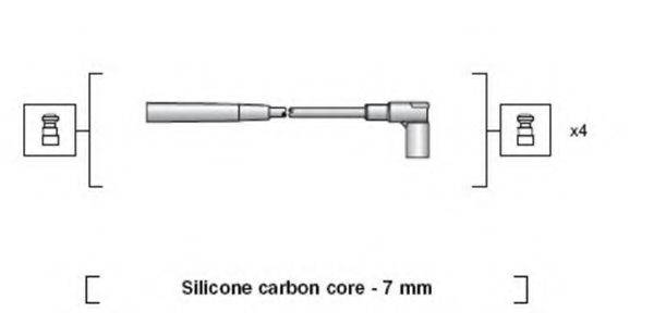 Комплект дротів запалення MAGNETI MARELLI 941318111236