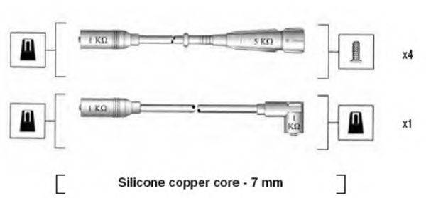 Комплект дротів запалення MAGNETI MARELLI 941055040529