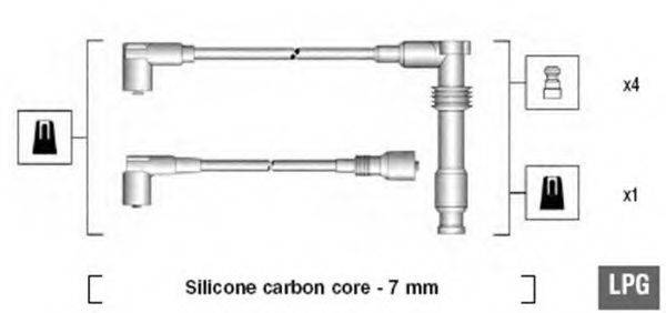 Комплект дротів запалення MAGNETI MARELLI 941125290681