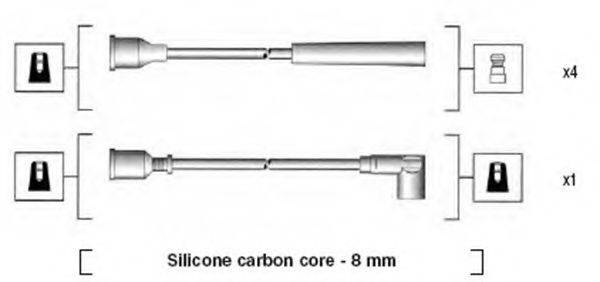 Комплект дротів запалення MAGNETI MARELLI 941185050766