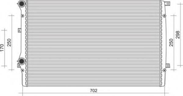 Радіатор, охолодження двигуна MAGNETI MARELLI 350213852000